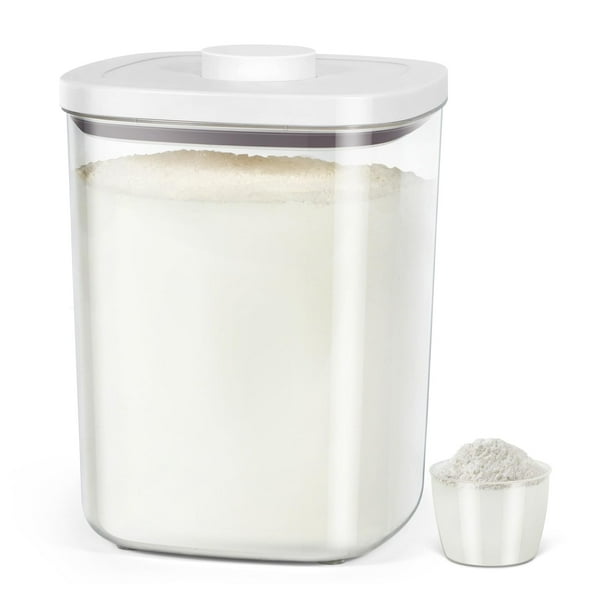 Contenedor de arroz TBMAXS hermético de plástico PET transparente de 11,3 litros