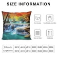 thumbnail image 5 of Creowell Waterfall Trees Blue Water Fashion Style Dirt-Resistant Throw Pillow Covers for Couch Sofa Bed Living Room Bedroom Pillow Case Printed on Both Sides 1PC 20x20in, 5 of 5