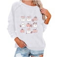 thumbnail image 2 of Ailaofu Halloween Witches Brew Sweatshirt Women Funny Coffee Co Letter Print T-Shirt Casual Long Sleeve Witch Pullover Sweater, 2 of 3