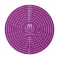 thumbnail image 2 of 12 Inch Round Silicone Baking Mat with Measurements for Cake Turntable Stand Non Stick Heat Resistant Reusable Pastry Mat for Rolling Dough Cookies Pizza Dough Kneading Pad Pink Baking Sheet, 2 of 4
