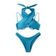 thumbnail image 5 of WILLBEST Trajes de Baño Mujer Bikini Con Tirantes de Color Liso Para Mujer, E y Cómodo, 5 of 5