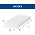FDW Memory Foam Mattress in a Box Mattresses CertiPUR-US Certified Pressure Relieving (10 in, Twin)