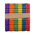 thumbnail image 1 of CIMAXIC 200 Pcs Wooden Craft Sticks for DIY Use Assorted Color Light Weight with Hole Design Suitable for,4.49"X0.39"X0.08", 1 of 5