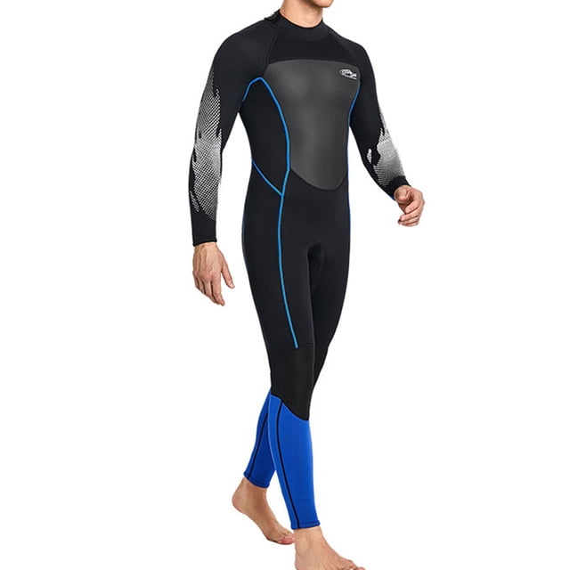 Naiovety Trajes de neopreno cuerpo completo buena elasticidad espesado mantener caliente traje de buceo deportes acuáticos profesionales accesorios Deportes acuáticos hombres negros METRO Naiovety OD020701-02