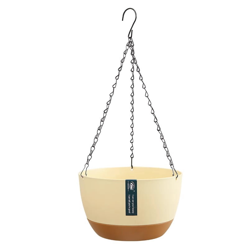 Hanging Planter Pots with Chains, Self-Watering Baskets for Indoor & Outdoor Plants