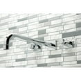 thumbnail image 2 of Kingston Brass KS6041DL Concord Two-Handle Wall Mount Roman Tub Faucet, Polished Chrome, 2 of 7
