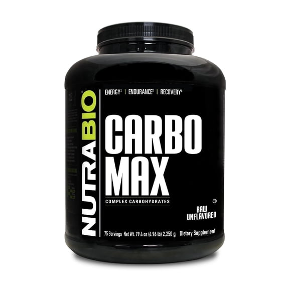 NutraBio CarboMax Maltodextrin Powder - Carbohydrate Powder for Sustained Energy - Calorie Rich for Muscle and Weight Gain - Unflavored - 5 Pounds, 75 Servings