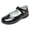 a-8Grey15, variant on FINALGANG Kids Girls Adjustable Single Strap Plain Glossy Mary Jane Shoes Smooth Insole Low Flat Heel School Performance Formal Dress Shoes Versatile Shoes 6-7 Years