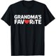 thumbnail image 1 of Divertida grandmas favorite family humor tees for women camiseta | Camiseta casual de algodón, 1 of 7