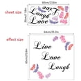 thumbnail image 3 of Adhesivo de pared Live Love Laugh Feather PVC 30 x 60 cm, 3 of 3
