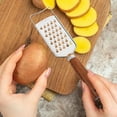 thumbnail image 7 of WORGEOUS Stainless Steel Cheese Grater 2Pcs Silver Efficient Grating Home Cooks, 7 of 7