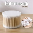 thumbnail image 1 of EASTIN 500 Pcs Cotton Swabs with Case Dual Round Head Q Tips Disposable Cotton Sticks Cosmetic Beauty Tools for Makeup Ear New, 1 of 8