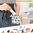 thumbnail image 6 of PU Leather Coin Purse Wallet Compact Water-Resistant Card Cases Money Organizers Christmas Trees and Colorful Balls, 6 of 7