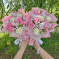 thumbnail image 4 of Cartoon Hellokitty Cat With Artificial Flowers Plush Doll Toy bridal bouquet Flower Bouquet Valentine Christmas Graduation Gifts, 4 of 5