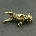 thumbnail image 2 of Dog Statue Brass French Bulldog Figurine House Decoration Animal Figurines Toys, 2 of 5