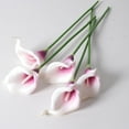 thumbnail image 2 of 10-Piece Mini Pu Calla Lily Flowers - Artificial Simulation Floral Stems For Home Decoration, Wedding Centerpieces, And Photography Props, 2 of 6