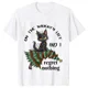 thumbnail image 4 of Camisetas con estampado de gato para mujer, ropa divertida de Navidad para amantes de los gatos, 4 of 5
