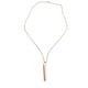 thumbnail image 1 of Collar de respiración unisex BRILLAR de Acero inoxidable para aliviar el estrés oro rosa, 1 of 10