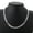 40CM/16IN, variant on Chic 925 Sterling Silver Fashion Jewelry 8mm Sideways Chain Necklace For Man -40CM/16IN