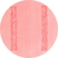 thumbnail image 1 of Ahgly Company Machine Washable Indoor Round Solid Red Modern Area Rugs, 4' Round, 1 of 4