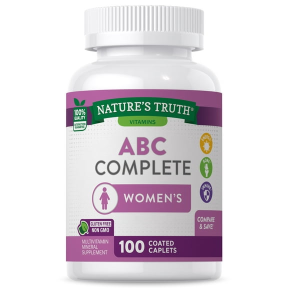 Multivitamin For Women | 100 Caplets | Non-GMO & Gluten Free Supplement | by Nature's Truth