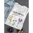 thumbnail image 3 of California Wildflowers Shaped T-Shirt Women -Smartprints Designs, Female XX-Large, 3 of 4