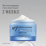 No7 Lift & Luminate Triple Action Night Cream 1.69 fl oz