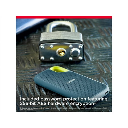 SanDisk - Extreme Portable 2TB External USB-C NVMe SSD - Monterey