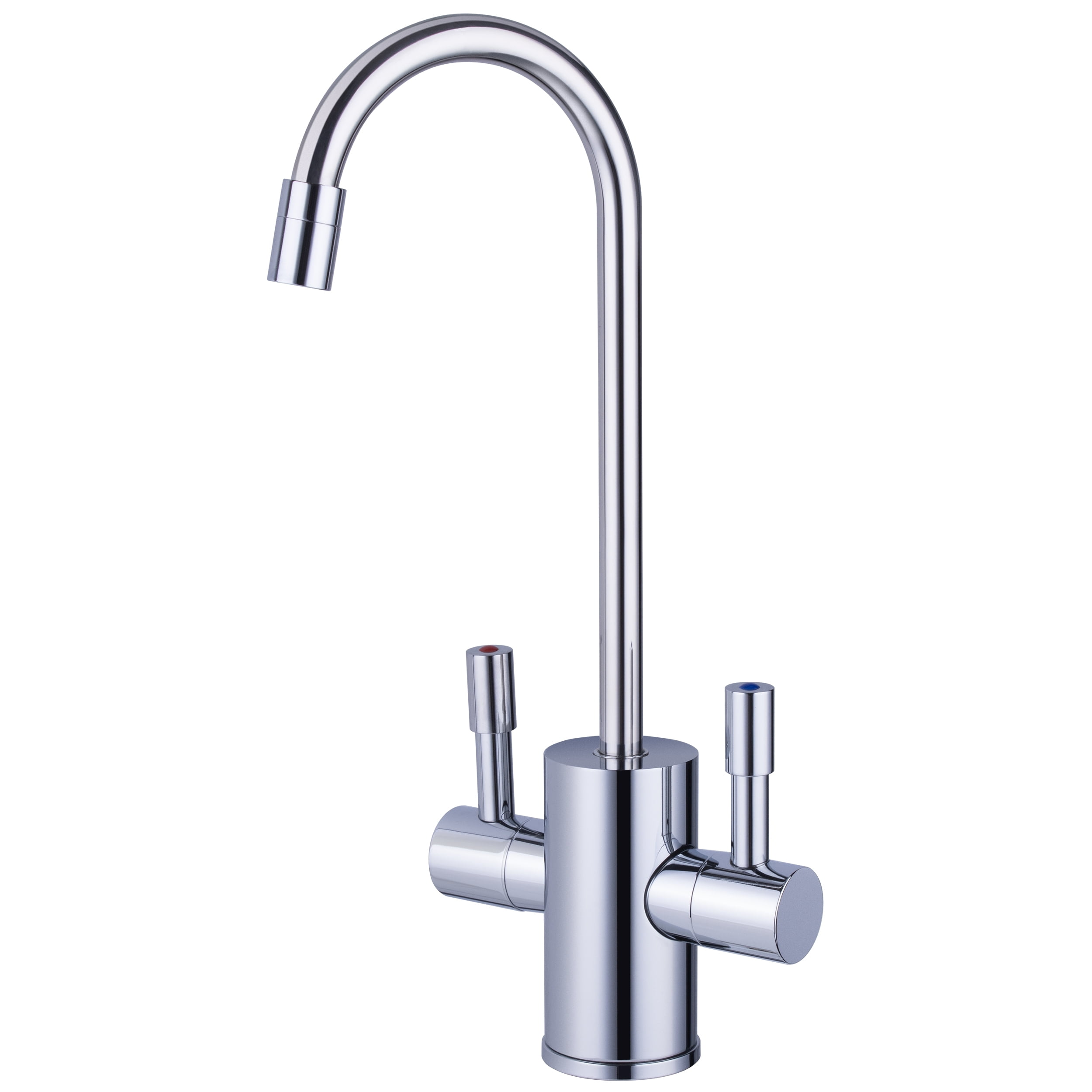 Ready Hot Compact Kitchen Hot Water Dispenser with Polished Chrome Dual Handle Faucet 41-RH-150-F560-CH