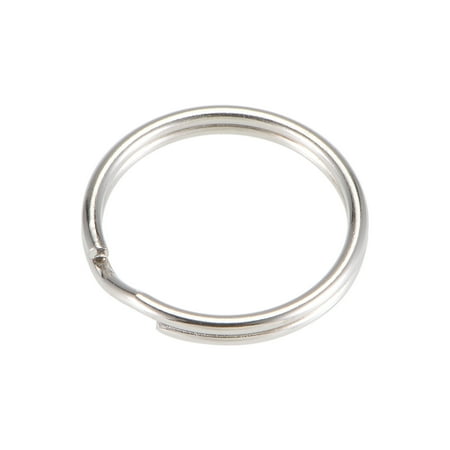 

Uxcell 18mm O.D. Nickel Plated Iron Open Split Keyring Connectors 100 Count