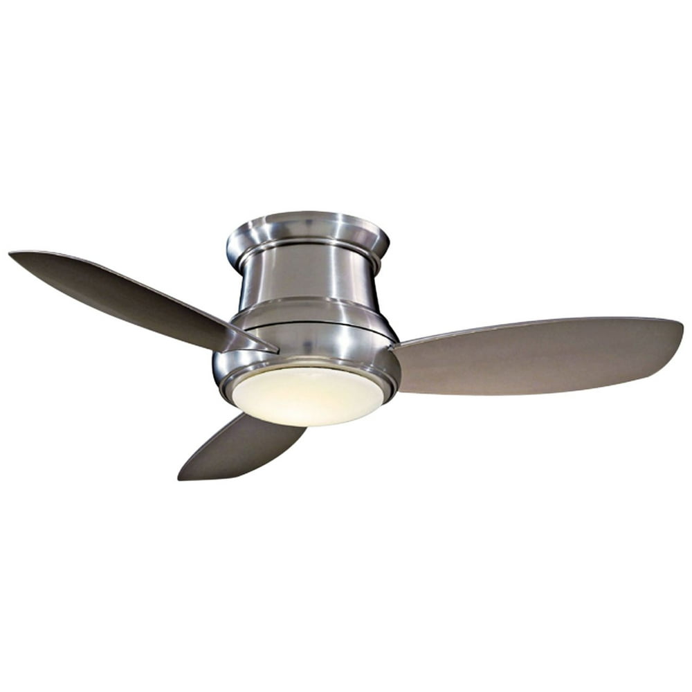 Minka Aire 52" Concept II Brushed Nickel Flushmount LED Ceiling Fan