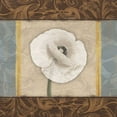 thumbnail image 2 of Grey, Jace 20x20 Black Ornate Wood Framed with Double Matting Museum Art Print Titled - White Poppy 1, 2 of 4