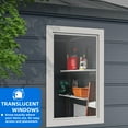 thumbnail image 5 of Dextrus Resin Outdoor Storage Shed,7.87x9.1ft Heavy-Duty Plastic Tool Storage Shed with Reinforced Floor,Lockable Doors,Windows & Vents,Weather-Resistant for Outdoor Use, 5 of 5