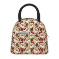 thumbnail image 1 of Fotbe Christmas Hat bear Bolsa de Almuerzo con Estampado, Lonchera Aislada, Contenedor de Comida Reutilizable Tipo Cooler a Prueba de Fugas, 1 of 6