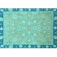 thumbnail image 1 of Ahgly Company Indoor Rectangle Oriental Light Blue Traditional Area Rugs, 2' x 4', 1 of 4
