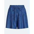 thumbnail image 5 of Free Assembly Women's Pull On Seamed Denim Shorts, 4" Inseam, Sizes XS-XXL, 5 of 5
