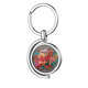 thumbnail image 1 of Me encanta Japón Asia Cultura patron Rotating keychain Metal Keyring Holder, 1 of 2