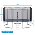 thumbnail image 2 of Gymax Trampoline Extérieur 15 Pieds Combo avec Filet de Sécurité et Échelle, 2 of 10