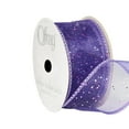 thumbnail image 2 of Offray Ribbon, Grape Purple 1 1/2 inch Wired Edge Sheer Polyester Ribbon, 9 feet, 2 of 7