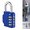 Blue,1pcs, variant on Combination Lock,Resettable 4 Digit Padlock with Combination, Waterproof Padlock Outdoor for School Gym Locker, Fence Gate, Toolbox,Black