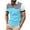 Sky Blue, variant on ZRGHAOYLQ Henley Business Casual Shirts for Men Plus Size Short Sleeve Button Up Shirt Slim Fit Striped Graphic Muscle Tshirts Big and Tall Collared Pullover with Chest Pockets