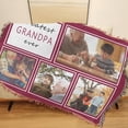thumbnail image 3 of Woven Blanket Throw Personalized Photo Blanket Woven Customized Gifts for Family Friends Co-Workers on Birthday Anniversary Christmas Soft and Lightweight Blanket Woven with Fringe Blankets, 3 of 5