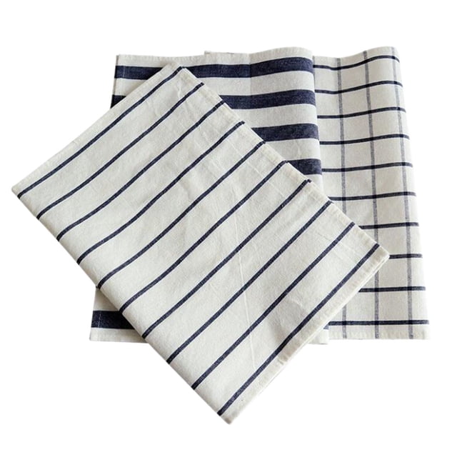 Houderco 3Ud Manteles Individuales Y Paños De Cocina De Cuadros Con Gran Absorción