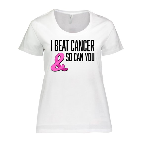 Inktastic I Beat Cancer and So Can You Women's Plus Size T-Shirt