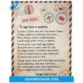 thumbnail image 2 of To My Dad In Heaven Love Letter Fleece Blanket I Wish I Could See You One More, 2 of 3