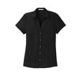 thumbnail image 3 of Port Authority Ladies Textured Camp Shirt L662 - Black - 4XL, 3 of 4