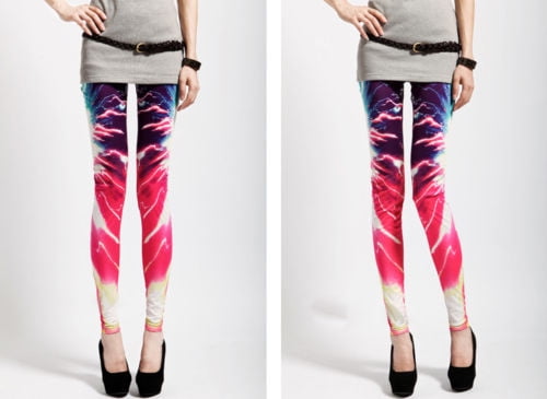 Womens Multicolored Galaxy Printed Stretchy Tight Jeans Leggings Pencil Pants OS 