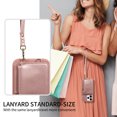 thumbnail image 4 of SaniMore RFID Blocking Wallet Case for iPhone 11 Pro, Crossbody Zipper Purse Case for Women/Girls, Wrist Strap PU Leather Card Holder Kickstand Cover for Apple iPhone 11 Pro, Rosegold, 4 of 9