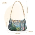 thumbnail image 3 of FORMRS Womens Shoulder Bag with Chain Strap Clutch Purse Cute Tote Handbag, Blue Sea Boat, 3 of 7