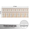 thumbnail image 5 of Kitchen Rugs Sets Of 2,Brown Geometric Triangle Diamond Pattern Anti Fatigue Kitchen Mat Rugs Non Slip Washable,Decorative Kitchen Floor Mats for Kitchen,Sink,Laundry,17"X47", 5 of 5